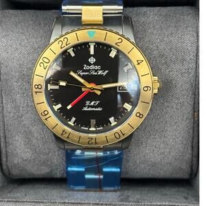 Zodiac Super Sea Wolf ZO9406 Mens 40mm GMT Automatic Stainless Steel Watch NIBWT